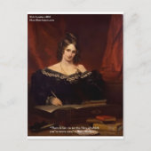 メアリー・シェリー「愛は見たことがない」ギフトとカード ポストカード (正面)