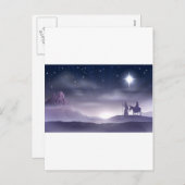 メアリー&ジョセフ出生クリスマスイラストレーション シーズンポストカード (正面/裏面)