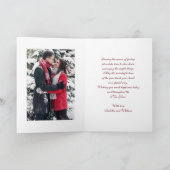 メアリー&ジョセフ·メリー·クリスマスのイエスの子供 カード (内部)