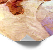 メアリー・スティーブンソン・カッサットの犬を飼った女性 ポスター (角)