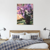 メアリー・スティーブンソン・カッサット – Lilacs in a Window 1880 キャンバスプリント (インサイチュ (寝室))