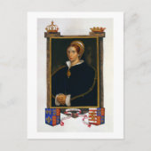 メアリー・チューダー(メアリー1世)の肖像画, 「宮廷の思い出」より ポストカード (正面)