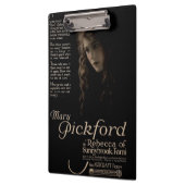 メアリー・ピックフォード1920年の無声映画の展示者の広告 クリップボード (左)