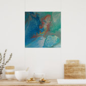 メアリー・ラフターによるオリジナルのアートワークのプリント「沿岸」 ポスター (キッチン)