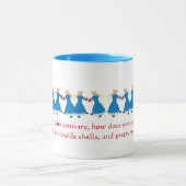 メアリー、全く反対の – 子供部屋・リーム・ムグ マグカップ (中央)