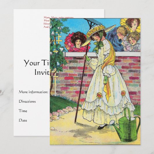 メアリー、全く逆だ 招待状 (正面/裏面)