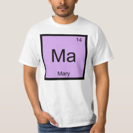 メアリー 名前 化学 元素 周期表 Tシャツ