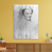 メアリー、白い喪に服したスコットの女王， 1560 キャンバスプリント (インサイチュ (リビング))