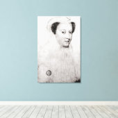 メアリー、白い喪に服したスコットの女王, 1560 キャンバスプリント (インサイチュ (ウッドフロア))