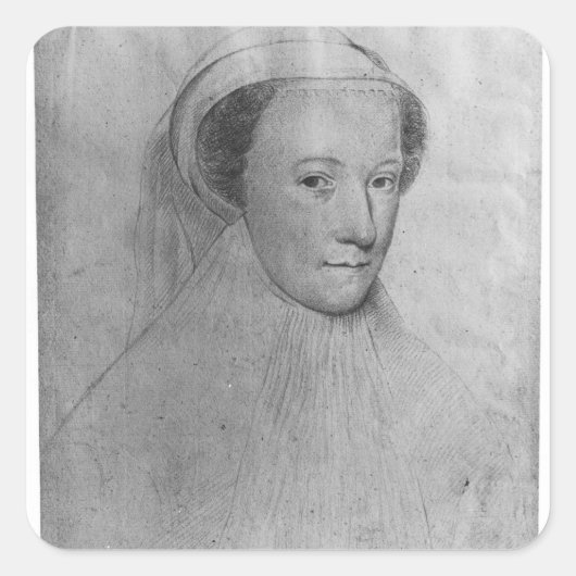 メアリー、白い喪に服したスコットの女王, 1560 スクエアシール (正面)