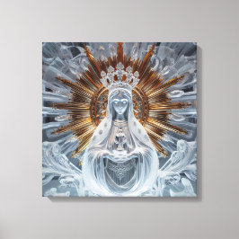 メアリー – 金ゴールドと氷2 キャンバスプリント