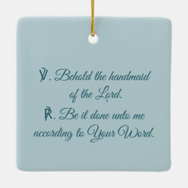 メアリー、F.リッピの受胎告知(詳細; M 038) セラミックオーナメント