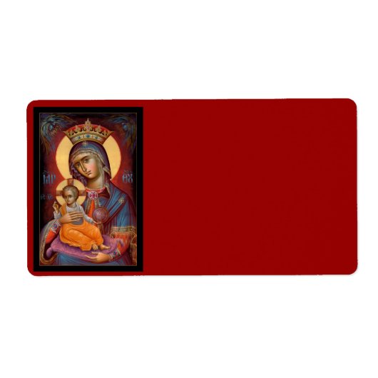 メアリー – Theotokos ラベル (正面)