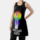 メアリ誇りを持ったー・レインボー・フラッグLGBTゲイプライド・サポート エプロン (インサイチュ)
