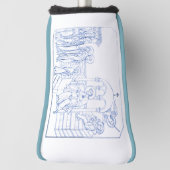 メアリ賛美ヴァージンの発表 ゴルフヘッドカバー (回転90)