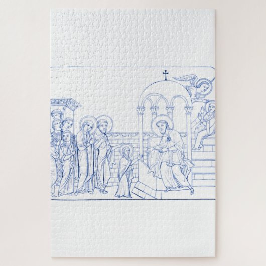 メアリ賛美ヴァージンの発表 ジグソーパズル (縦)