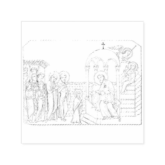 メアリ賛美ヴァージンの発表 セルフインキングスタンプ (デザイン)