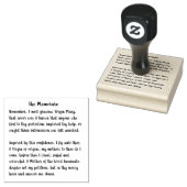 メアリ賛美ヴァージンの記憶 ラバースタンプ (押印)