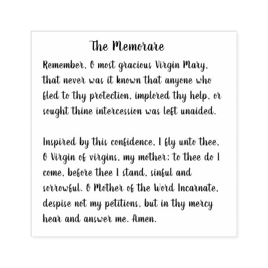 メアリ賛美ヴァージンの記憶 ラバースタンプ (インプリント)