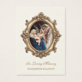 メアリ賛美ーエンジェルズカトリック記念祈りの言葉カード (正面)