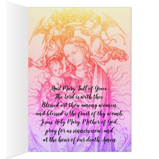 メアリ賛美ー祈りの言葉カード (内側 (右))