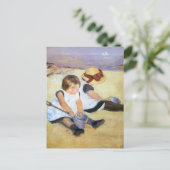 メアリ遊カサットのビーチはがき ポストカード (スタンド正面)