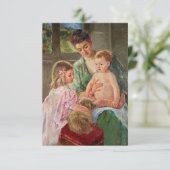 メアリ遊ー・カッサットの犬と子供たち カード (スタンド正面)