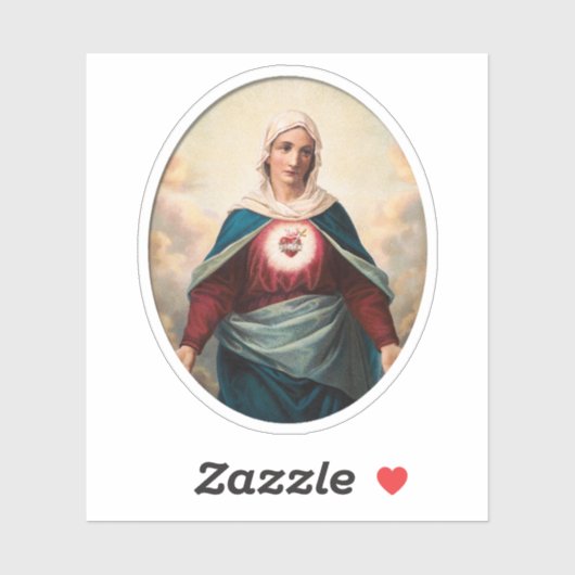 メアリ・カトリック・ビニルの無垢ハート シール (シート)