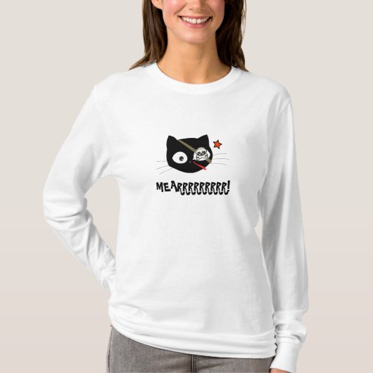 メアレッラー！海賊猫Tシャツ Tシャツ (正面)