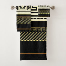 メアンダー線アート バスタオルセット