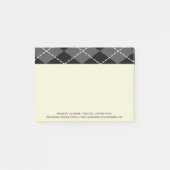 メアーガイル柄のンズ·グレー·パターン ポストイット (正面)