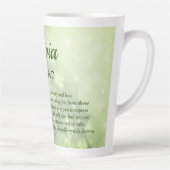 メア誕生石エメラルドデザイン カフェラテマグ (右)