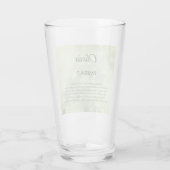 メア誕生石エメラルドデザイン タンブラーグラス (裏面)