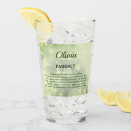 メア誕生石エメラルドデザイン タンブラーグラス