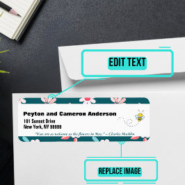 メイのテーマパーソナライズされたアドレス ラベル