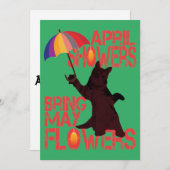 メイの花を持って来る 招待状 (正面/裏面)