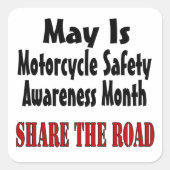 メイはバイクの安全認識度月共有THE スクエアシール (正面)