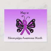 メイは線維筋痛認識度月 ポストカード (正面)