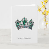 メイアザムストーンエメラルド誕生日カード カード (黄色い花)