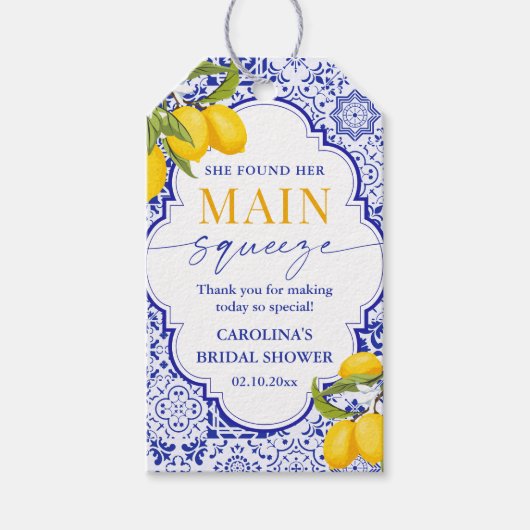 メイイタリアンンスクイーズブライダルシャワー ギフトタグ (正面)