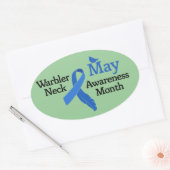 メイウォーブラーネック認識度月 楕円形シール (封筒)