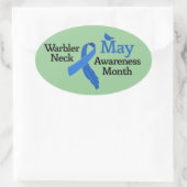 メイウォーブラーネック認識度月 楕円形シール (バッグ)