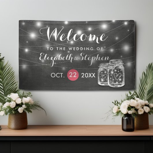 メイエレガントソンとジャーのストリングラ結婚イトの歓迎 横断幕