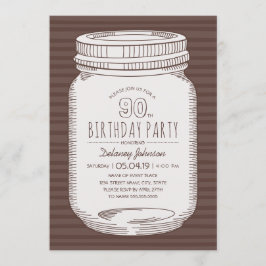 メイエレガントソン素朴ジャー90th誕生日パーティー 招待状