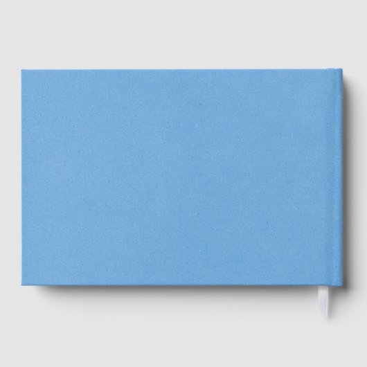 メイエレガントン素朴ジャーのデイジー結婚ズブルー ゲストブック (裏面)