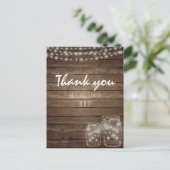 メイエレガントン素朴・ジャー・ライトありがとうはがき ポストカード (スタンド正面)