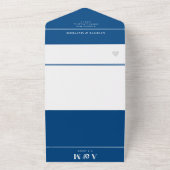 メイエレガントン・ニュージャージー海軍結婚QR オールインワン招待状 (外側)