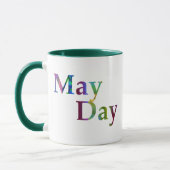 メイカラフルデイ春タイポグラフィ マグカップ (左)