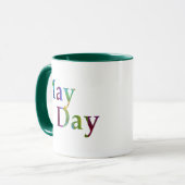 メイカラフルデイ春タイポグラフィ マグカップ (正面左)