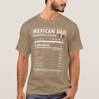 メイカンお父さん栄養成分表示 自慢のメイカンパパ Tシャツ
